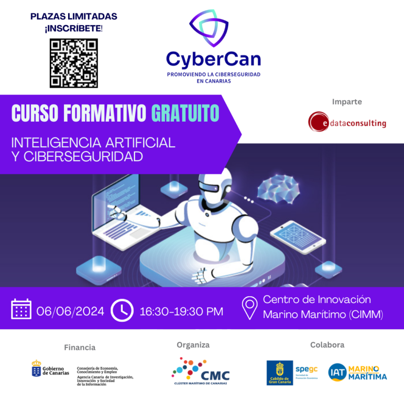 El Clúster Marítimo de Canarias Presenta el Último Curso del Proyecto Cybercan: ‘Inteligencia Artificial y Ciberseguridad’