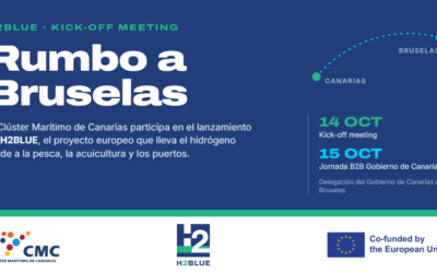 El Clúster Marítimo de Canarias pone rumbo a Bruselas para el arranque de H2BLUE